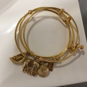 3 Lilly Pulitzer Bangles Gold
